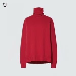 Uniqlo +J Middle Gauge Cashmere Blend Turtleneck Long-Sleeve Sweater Small